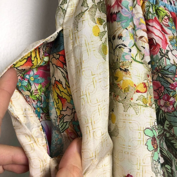 Johnny Was Jenlynn Silk Maxi Skirt Smocked Waist - Picture 11 of 11